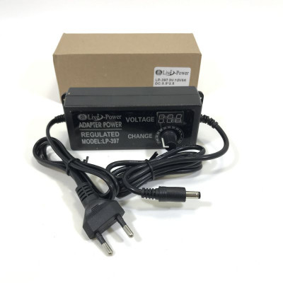 Блок питания Live Power LP-397 3-12V/5A (5,5х2,5) LCD+регулировка
