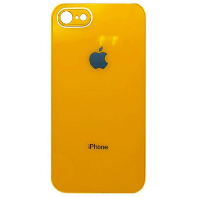 Чехол стеклянный iP 7/8 Glass Yellow