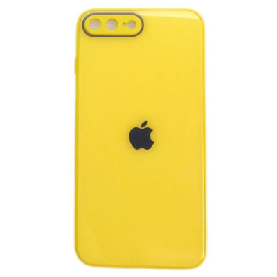 Чехол стеклянный iP 7/8 Plus Glass Yellow