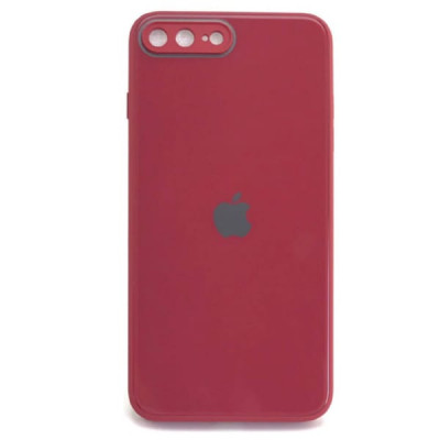 Чехол стеклянный iP 7/8 Plus Glass Red