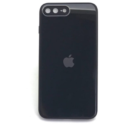 Чехол стеклянный iP 7/8 Plus Glass Black