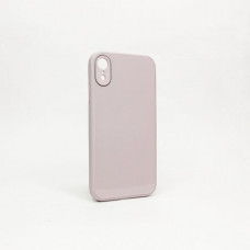 Чехол стеклянный iP XR Glass Pastel Pink