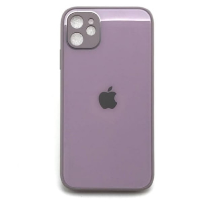 Чехол стеклянный iP 11 Glass Pastel Pink