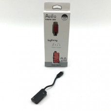 Аудио переходник с зарядкой Lightning(AM)+2Lightning(AF) GL031