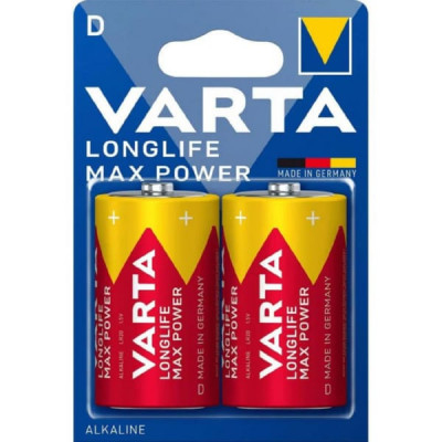 Батарейка VARTA LR20 LONGLIFE MAX POWER BL-2 (2/12)