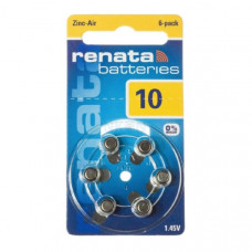 Батарейка Renata ZA10 BL-6 (1,4В)