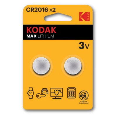 Батарейка KODAK CR2016 BL2 MAX Lithium