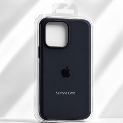 Чехол iP 12/12Pro Silicone Case (18 Black) 4 sides