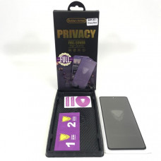Стекло защитное Антишпион Golden Armor PRIVACY Samsung A11/M11 в упаковке, черная рамка