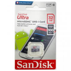 Карта памяти MicroSD SanDisk 32GB Class 10 Ultra Light UHS-I  (100 Mb/s) без адаптера