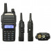 Рация Baofeng UV-82 (UHF/VHF) Черный. Диапазон частот: VHF(136-174 МГц) / UHF(400-520 МГц). Выходная мощность: 5W. Аккумулятор увеличенной емкости (2800 mAh). Двойная кнопка PTT. FM-радио приёмник (65 МГц - 108 МГц). Дальность вещания: 7км. Размер: 132х60