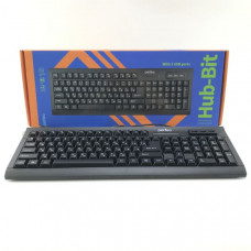 Клавиатура проводная Perfeo HUB-BIT PF_5139 чёрная