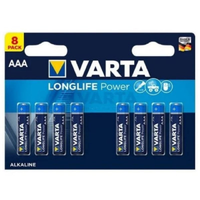 Батарейка VARTA LR03 LONGLIFE Power BL-8 Alkaline 1.5V