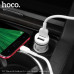 АЗУ-2USB MicroUSB HOCO Z27 1м, 2.4A, White