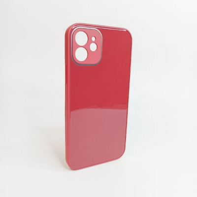 Чехол стеклянный iP 12 Glass Red