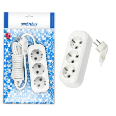 Удлинитель сетевой 5м 3 роз. Smartbuy (SBE-16-3-05-Z) 16А/3,5кВт с заземлением ПВС 3х1,0
