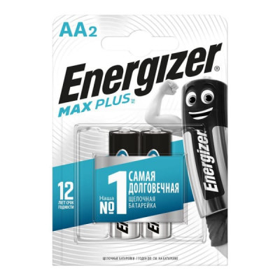 Батарейка Energizer LR06 MAX PLUS BL-2 (2/24)