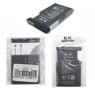 Аккумулятор BL-5C 1020mAh=600mAh (блистер)