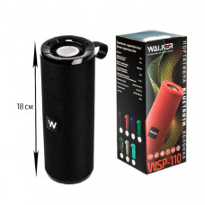Портативная колонка WALKER WSP-110 (5Втx2дин, Bluetooth) Black