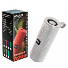 Портативная колонка WALKER WSP-110 (5Втx2дин, Bluetooth) Grey