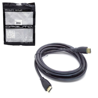 Кабель HDMI-HDMI 1,5м Орбита OT-AVW06 (v2.0, пакет)