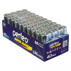 Батарейка Perfeo LR06 Super Alkaline BOX-40