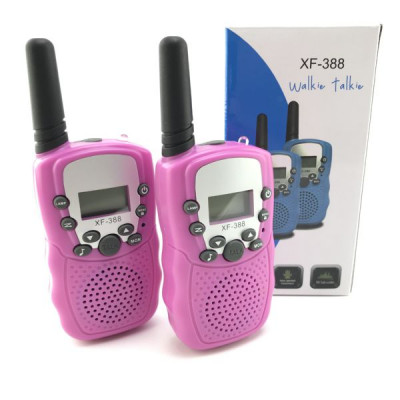 Рация 2шт Орбита Т-388, до 3км, Pink (управление голосом, 10сигналов вызова, функция сканирования, функция блокировки клавиш, индикация заряда)