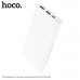 Внешний аккумулятор 10000 mAh HOCO J55 Neoteric (White) Вход: Micro-USB/Type-C,LED индикатор уровня заряда (активация кнопкой). ABS+PC огнеупорный. Размер:134х68х15мм