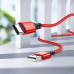 Кабель Type-C BOROFONE BX54 1м, 3А, нейлон, Red