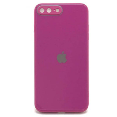 Чехол стеклянный iP 7/8 Plus Glass Crimson