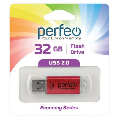 USB флеш-диск 32Gb Perfeo E01 Red economy series