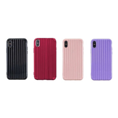 Чехол силиконовый iP 12 Pro Max глянцевый ребристый, цвет Viola