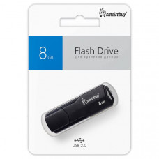 USB флеш-диск 8GB SmartBuy Clue Чёрный