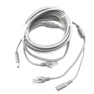 Кабель для видеонаблюдения Орбита OT-VNW08 (RJ-45+DC 5.5х2.5мм) 5м
