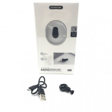 Гарнитура HandsFree Bluetooth SENDEM G25 Черная Bluetooth: 5.0. Время работы: до 3ч. Радиус до 10м. Встроенный аккумулятор 50mAч. В комплекте: шнур ЗУ (microUSB)