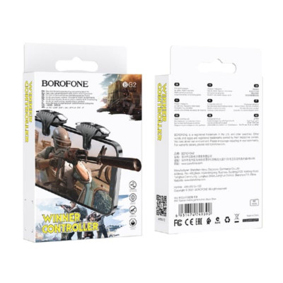 Триггер для смартфона ВOROFONE BG2 Black Silver для мобильных телефонов толщиной до 8,8 мм. Физические кнопки, высокочувствительный контакт. Подходит для съемки мобильных игр с настраиваемыми кнопками (PUBG, free fire).