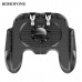 Джойстик игровой BOROFONE BG3 Warrior cooling Black.
Материал: АБС+цинковый сплав+силикон. Размер: 140х118х55мм. Подходит для мобильных телефонов длиной 113-160мм. Бесщеточный двигатель, стабильное тепловыделение. Стрельба из мобильных игр с настраиваемым