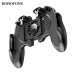 Джойстик игровой BOROFONE BG3 Warrior cooling Black.
Материал: АБС+цинковый сплав+силикон. Размер: 140х118х55мм. Подходит для мобильных телефонов длиной 113-160мм. Бесщеточный двигатель, стабильное тепловыделение. Стрельба из мобильных игр с настраиваемым