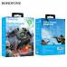 Джойстик игровой BOROFONE BG3 Warrior cooling Black.
Материал: АБС+цинковый сплав+силикон. Размер: 140х118х55мм. Подходит для мобильных телефонов длиной 113-160мм. Бесщеточный двигатель, стабильное тепловыделение. Стрельба из мобильных игр с настраиваемым