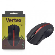 Мышь беспроводная Perfeo VERTEX 3 кн, DPI 1000, USB, чёрн/красн  УЦ