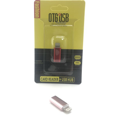 OTG переходник Micro USB(AF)-Lightning(AM) OT-SMA06, металл