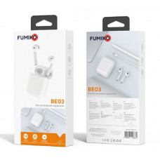 Гарнитура вкладыши Bluetooth FUMIKO BE03 Touch-сенсор White Bluetooth: 5.0. Дистанция работы: 12м. Время ожидания: около 50ч.Время проигрывания: 2-3ч.
Время разговора: 3ч. Емкость батареи наушников: 30мАч Емкость батареи кейса: 300мАч