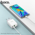 СЗУ-USB-USB-C HOCO C80A 3.0A, PD20W+QC3.0, White.
