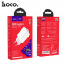 СЗУ-USB-USB-C HOCO C80A 3.0A, PD20W+QC3.0, White.
