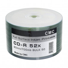 Диск CD-R 80min/700mb 52x Bulk/50 Full Ink Print (CMC)