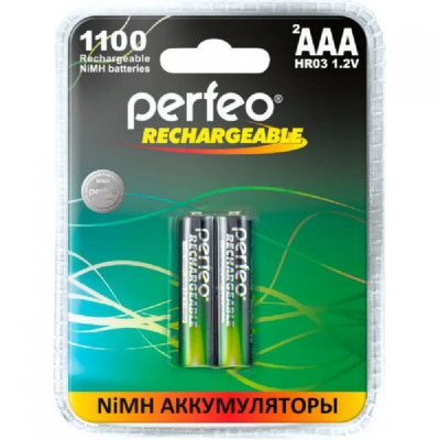 Аккумулятор Perfeo R03 1100 mAh BL-2 пластик