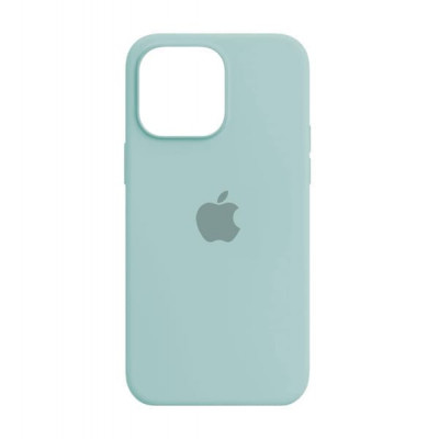 Чехол iP 13 Pro Max Silicone Case (24 Sea Blue) 4 sides