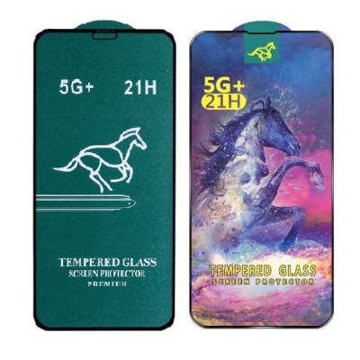 Стекло защитное Horse iP 13 Pro Max 21H Black (25/1, техпак)
