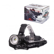 Фонарь налобный Патриот PT-FLG28 1 LED: XHP50. Питание: 2х18650 (в к-те). Вращение на 90 градусов вверх и вниз. Режимы: яркий, обычный, стробоскоп. В комплекте шнур ЗУ microUSB.