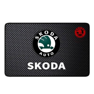 Коврик на панель авто SKODA противоскользящий (20х13см)
